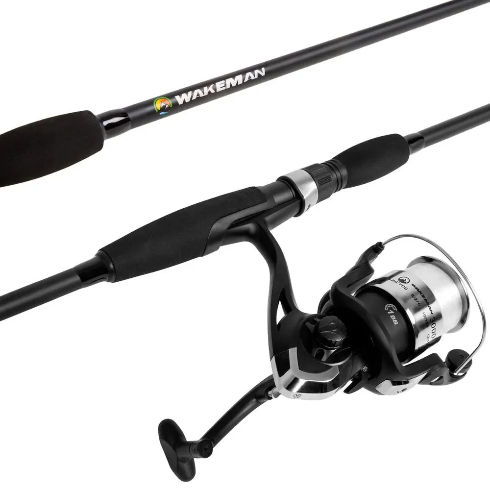 Wakeman Strike Series Fishing Rod & Spinning Reel Combo Fiberglass Collapsible
